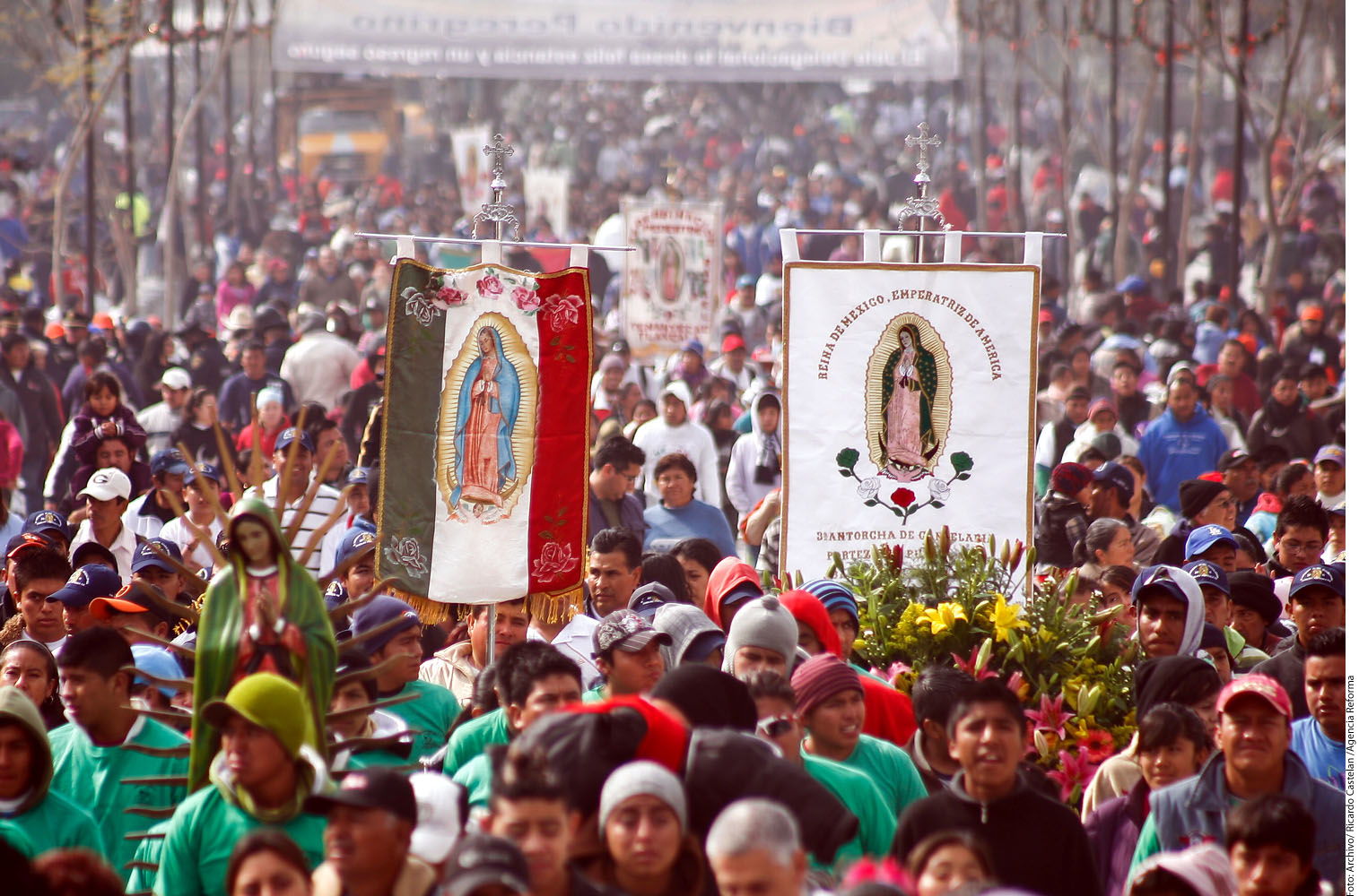 Por la celebraci&oacute;n de la Virgen de Guadalupe
