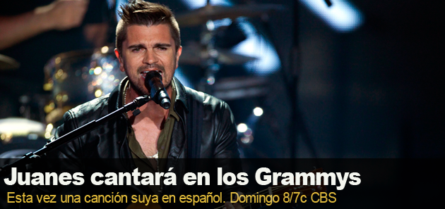 Juanes resaltar&aacute; el espa&ntilde;ol en los Grammy