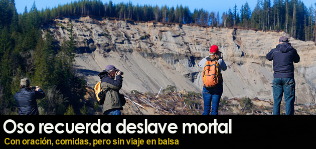 Oso recuerda deslave mortal  con oraci&oacute;n, comidas, pero sin viaje en balsa