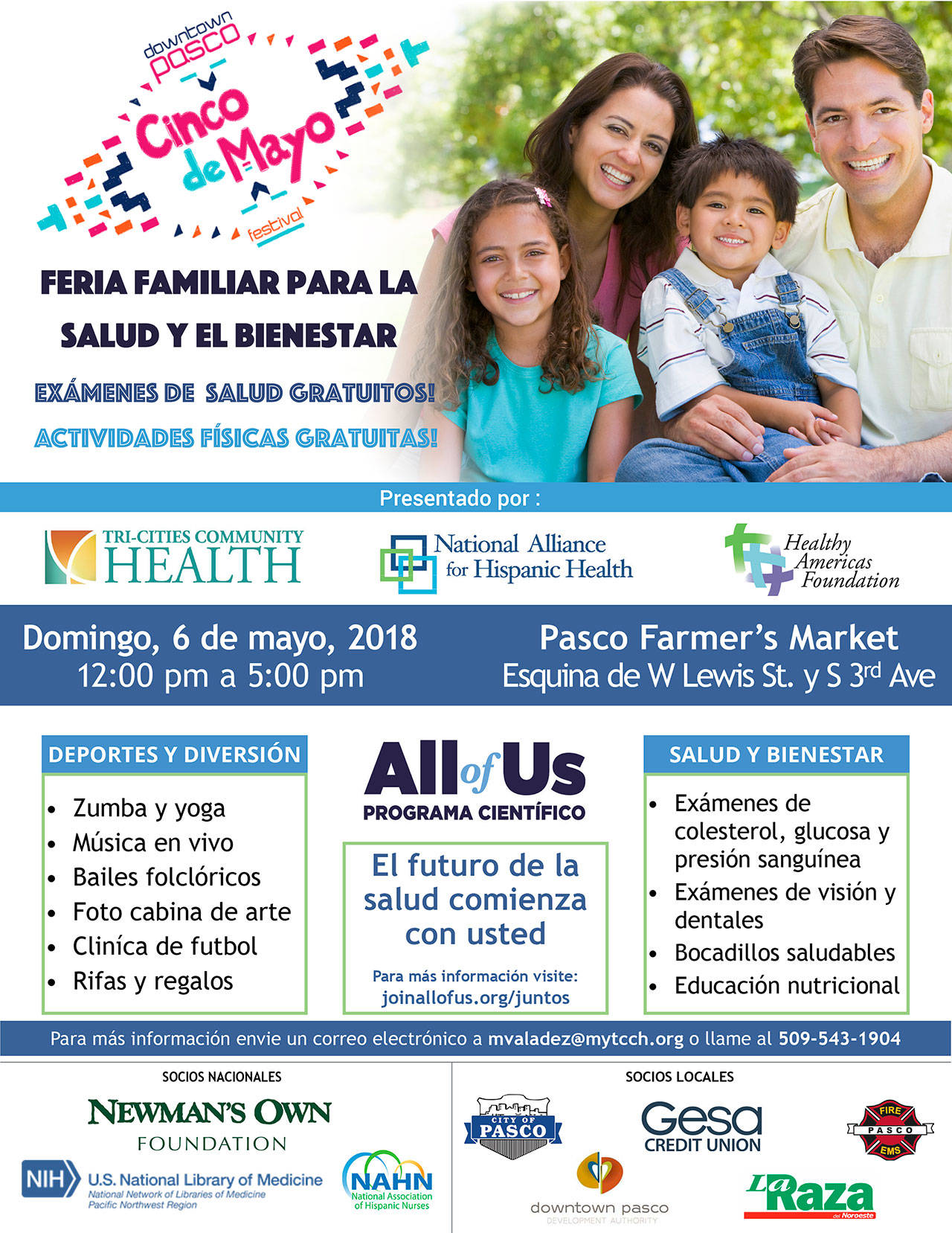 Lanzan Programa Científico All of Us en Pasco, WA