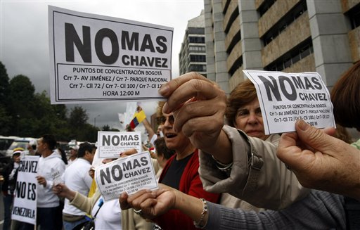 Mundo grita No a Ch&aacute;vez