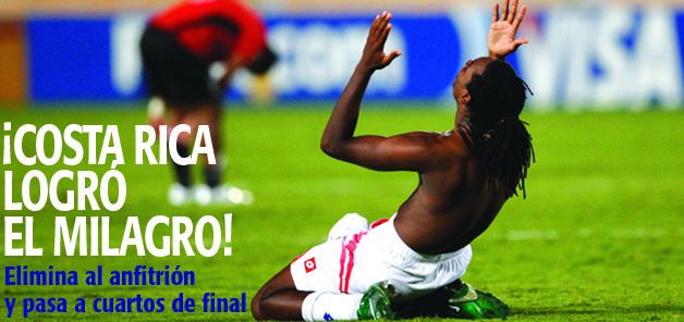 Costa Rica, primer pa&iacute;s Latino en cuartos