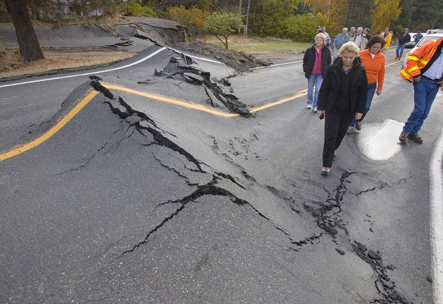 Los Derrumbamientos cambian la vida en el Valle cerca de Naches