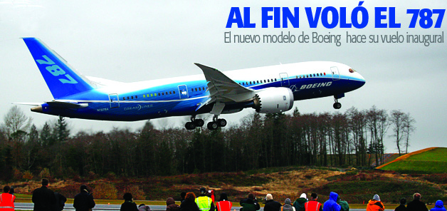 El nuevo modelo de Boeing hace su vuelo inaugural