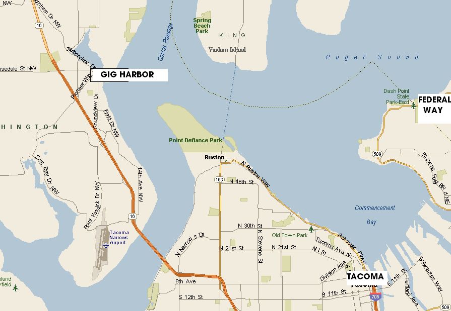 Choque de 20 autos deja heridos cerca a Gig Harbor.