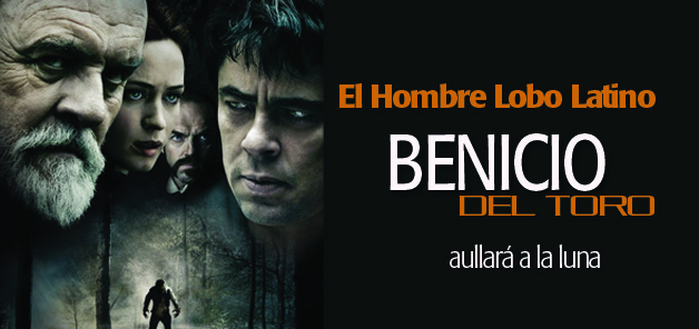 Benicio del Toro se convierte en Hombre Lobo