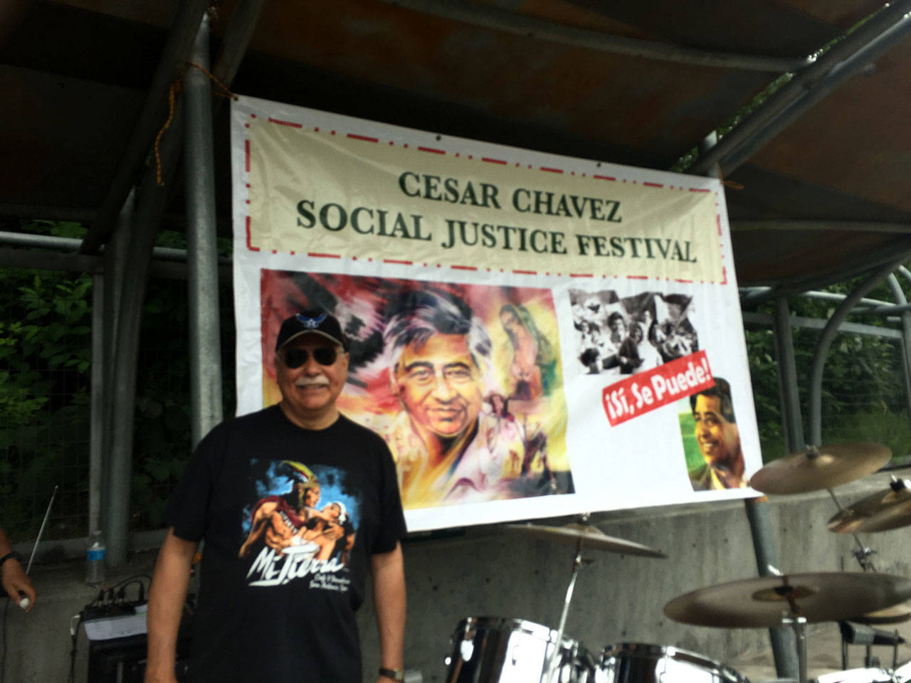 El organizador del festival Adrian Moroles