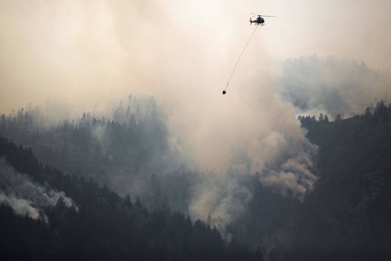 La calidad del aire se degrada por incendios forestales en todo el estado