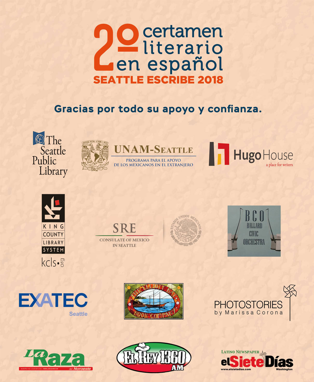 Segundo Certamen Literario en Español