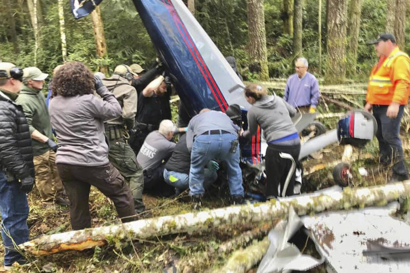 Avioneta se estrella en Whidbey Airpark