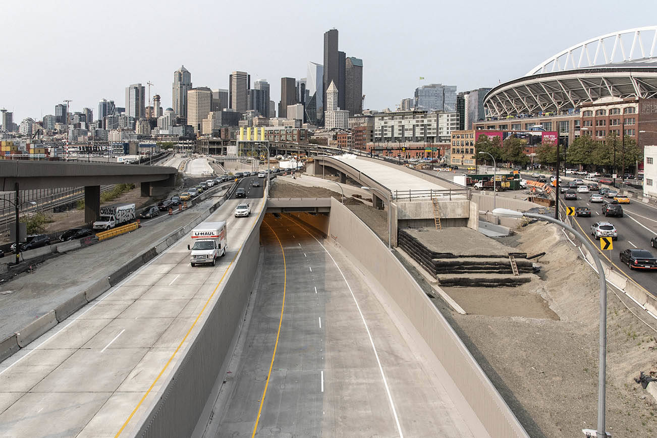 Menos autos de los pronosticados están usando el túnel de Seattle