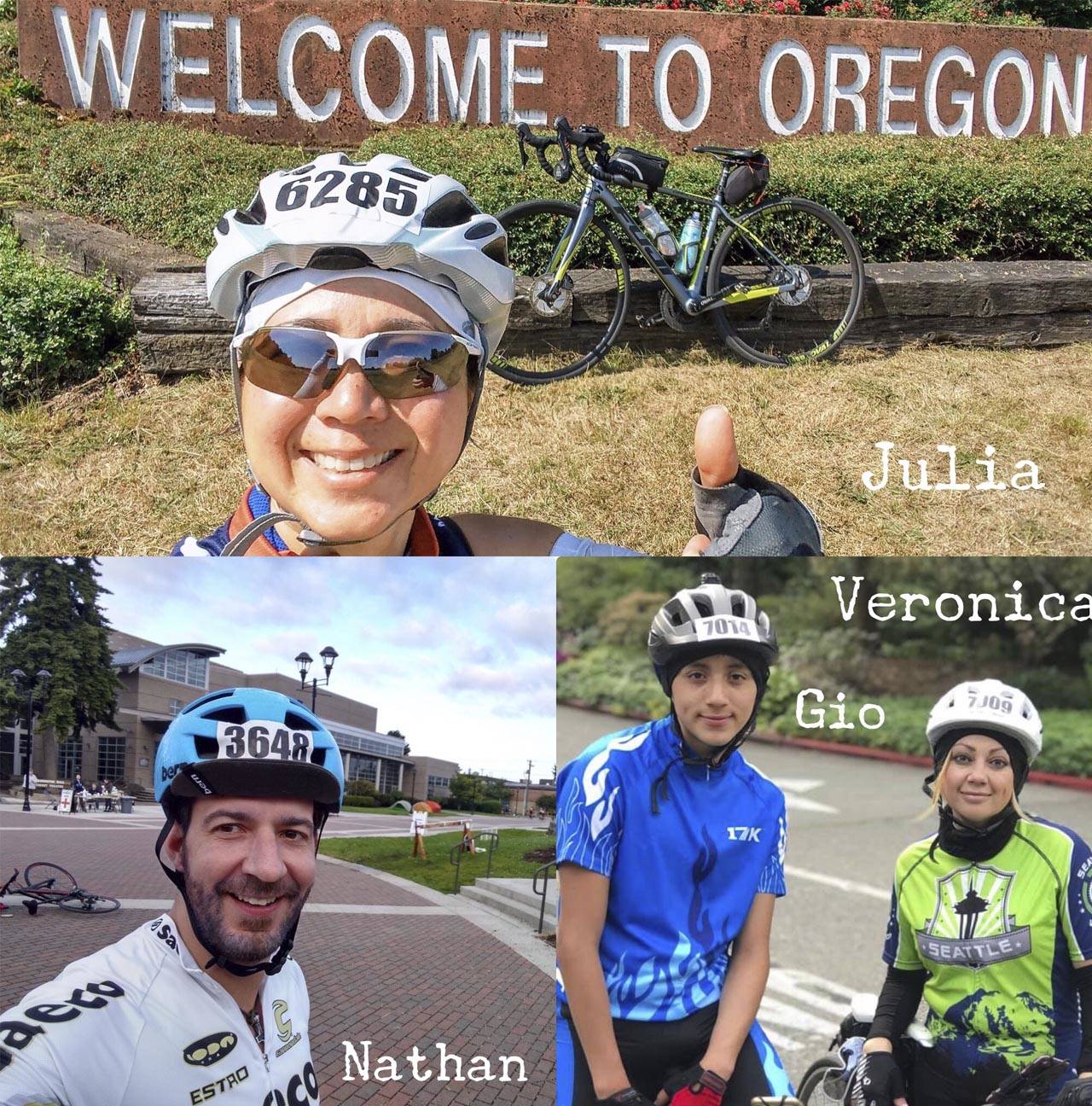 206 millas en bicicleta