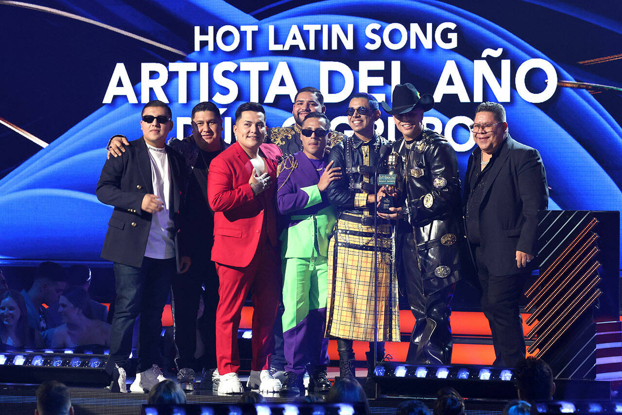 PREMIOS BILLBOARD DE LA MÚSICA LATINA 2022 -- Pictured: on stage at the Watsco Center in Coral Gables, FL on September 29, 2022 -- (Photo by: Alexander Tamargo/Telemundo)